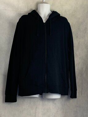 And Now This Men's Zip-Front Fleece Hoodie, Black, Medium
